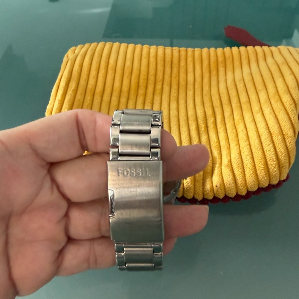 Fossil Silver Watch with Teal Dial - Picture 5 of 5